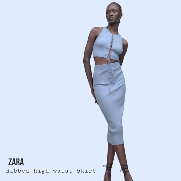 Zara Dresses & Skirts - NWT ZARA ribbed midi skirt